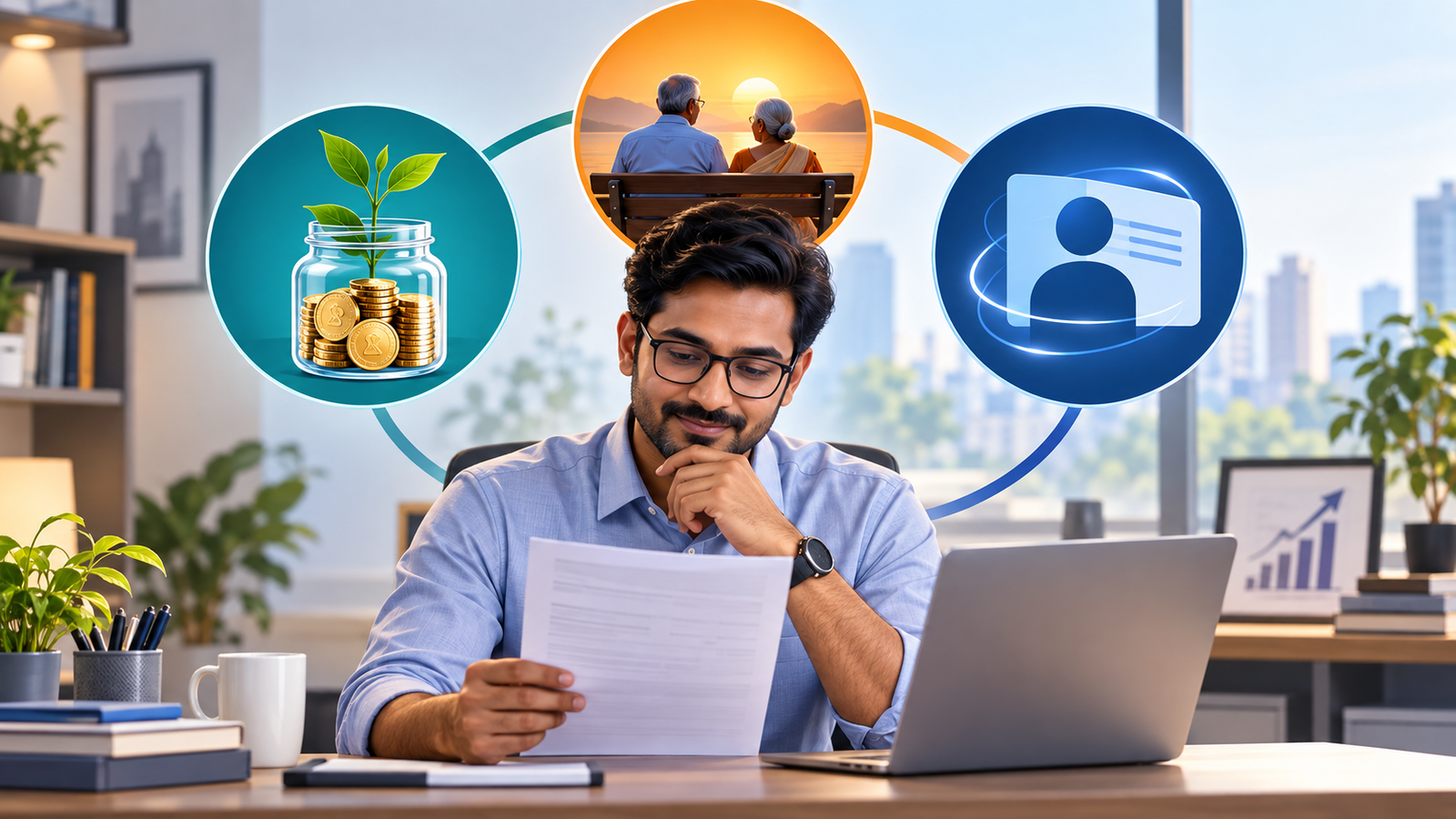 EPF savings, EPS pension and UAN identity explained for Indian employees